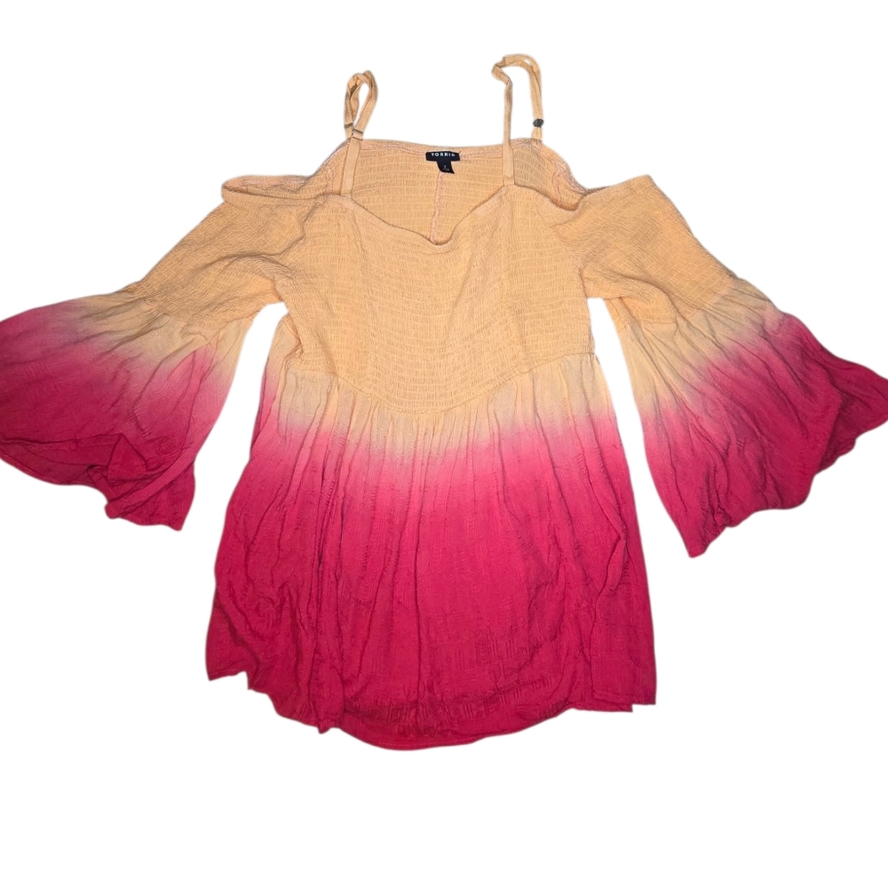 Torrid Could Shoulder Flowy Top